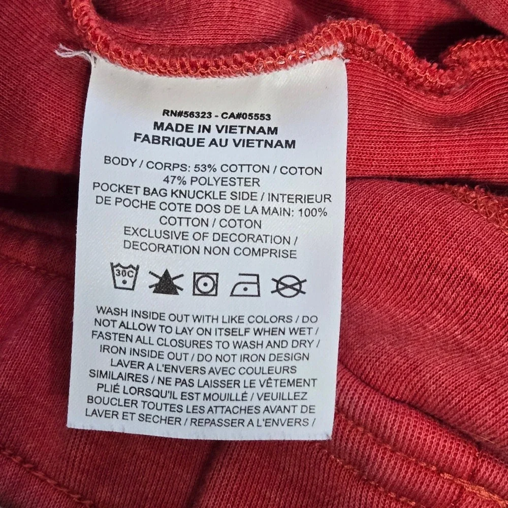Nike Tech Fleece Shorts Womens Small Red Heathered Bonded Zip Athletic Casual
